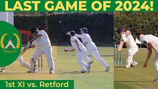 LAST GAME OF 2024  Cricket highlights w commentary  NWLCC 1sts vs Retford 1sts  S4 ep19 [upl. by Randy389]