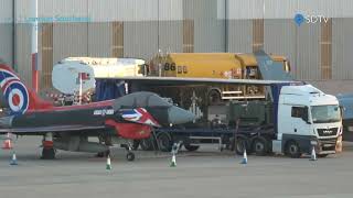 LIVE sunset Red Arrows arrival at London Southend Airport Friday August 19 [upl. by Omer]