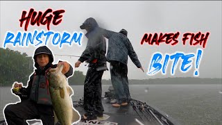 Do Fish Bite Better In The Rain THESE DID Checked By The DNR During Bass Tournament [upl. by Asilrak]