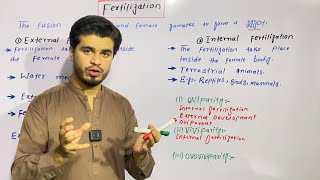 Fertilization  Internal fertilization and External fertilization  by najeeb kakar [upl. by Toy]