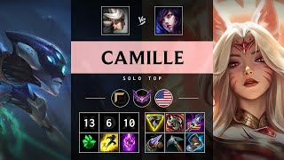 Camille Top vs Ahri Dominating  NA Master Patch 1419 [upl. by Arbrab]