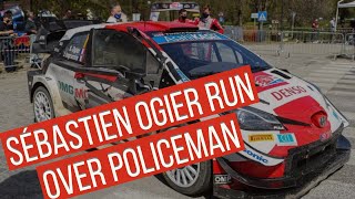 Only in Croatia Sébastien Ogier run over police officer Shorts [upl. by Bamby436]