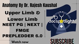 5 Upper Limb amp Lower Limb  Anatomy RR60📖📚by Dr Rajeshkaushal youtube neetpgpreperation [upl. by Kimber]