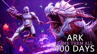 I Spent 100 Days Taming them ALL on Aberration Ark Survival Ascended [upl. by Aseneg]