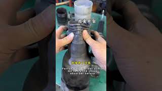 Land Rover Discovery 4 air shock absorber leak repair case airsuspension suspension mechanic car [upl. by Atiuqin]