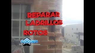 Reparar una pared de ladrillos rotos [upl. by Ladnek870]