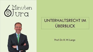 Unterhaltsrecht im Überblick [upl. by Pesek647]