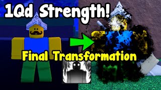 I Reached 1qd Power And Unlocked Final Transformation  Anime Fighting Simulator X Roblox [upl. by Anna-Diana]