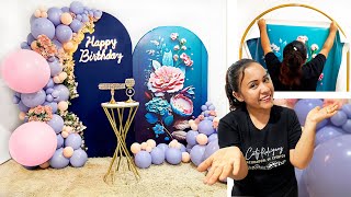 Como hacer un Arco de Globos e instalarlo en un Panel🌸Decoración para Cumpleaños🌸 PASO A PASO [upl. by Eyahsal981]