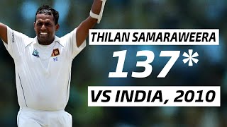 Thilan Samaraweeras Masterclass Unforgettable 137 Against India 2010  Cricket Classics [upl. by Torbart]