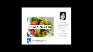 Ask the Nutritionist Live Q A with Dietitian Vicki Kobliner MS RDN [upl. by Rehctaht]