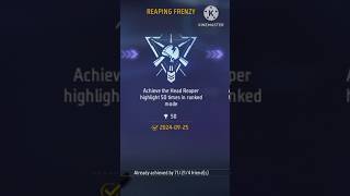 How To Complete Reaping Frenzy Mission  Free Fire Reaping Frenzy Achievement Mission Head Reaperff [upl. by Halehs836]