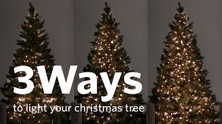 How to Hang Christmas Tree Lights 3 Different Ways [upl. by Friedland]