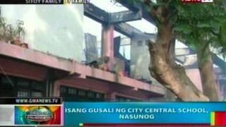 BP Isang gusali ng City Central School sa Cagayan de Oro nasunog [upl. by Otecina]