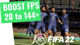 FIFA 22  How to BOOST FPS and Increase Performance on any PC [upl. by Venator685]