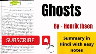 Ghosts  Ghost by Henrik Ibsen  Ghost by Henrik Ibsen Summary in Hindi  Henrik Ibsen Ghosts [upl. by Nwahsal]