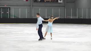 Rylen Lukanin  Patrick OBrien  Novice Dance PD 1  2025 Midwestern Sectional Ice Dance Final [upl. by Drarrej731]