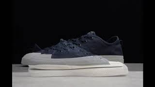 Adidas Nizza RF Mid casual sports canvas shoes dark blue [upl. by Yrrehc27]