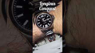 Longines Conquest Quartz Black Dial [upl. by Llerrad]