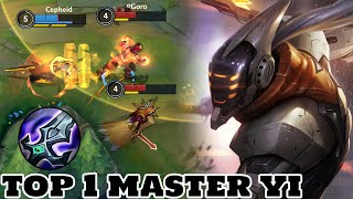 Wild Rift Master yi  Top 1 Master yi Gameplay Rank Grandmaster [upl. by Ssidnac]