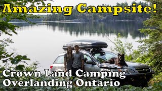 Perfect Lakeside Campsite  Crown Land CampingOverlanding Series Episode 2  FRF Overland [upl. by Ordnas]