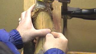 How To Carve A Wood Spirit Face With Hand Tools 2 [upl. by Gretta]