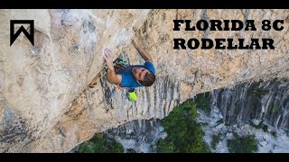 Florida 8c  Rodellar  upper crux send go  Pierre Délas [upl. by Eimma837]