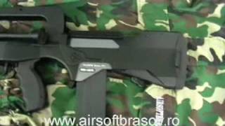 Airsoft FAMAS F1 Cybergun in romanian [upl. by Enawyd412]