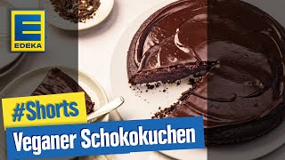 Veganer Schokokuchen  Saftiges amp veganes Schokokuchen Rezept Shorts [upl. by Odlanyar]