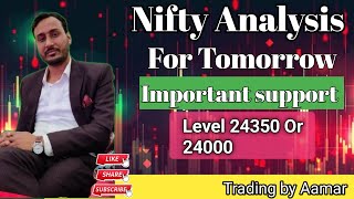 Nifty Analysis For Tomorrow niftypredictionmarketanalysistomorrow Trading by Aamar [upl. by Enattirb265]