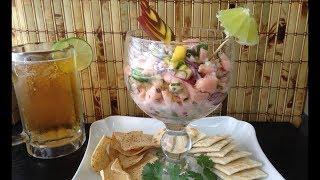 CEVICHE DE SALMON CON MANGO RECETA DELICIOSA [upl. by Asiulairam]