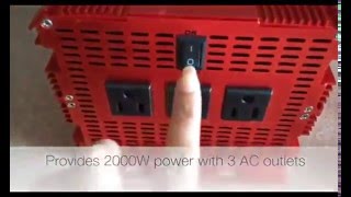 2000W Power Inverter  BESTEK  Power Inverter amp Customer Reviews [upl. by Aydin]