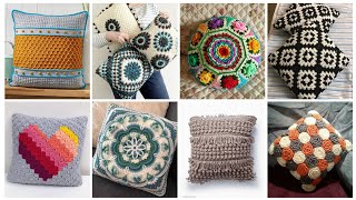 Most beautiful Crochet Coushion design ideas 2024 [upl. by Eenahpets535]