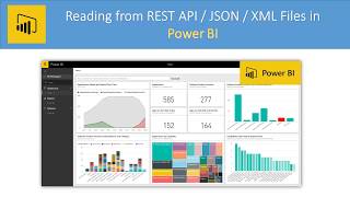 Power BI  Read REST API  JSON File  XML File  SOAP Pagination OAuth OData [upl. by Spada]