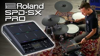 Roland SPDSX PRO Sample Pad InDepth Demo [upl. by Bocoj465]