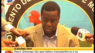 STV Dhlakama DavizSimango 30 12 2014 [upl. by Noskcire]