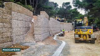 Timelapse of Maccaferri Terramesh System installation [upl. by Imogene40]