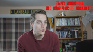 Jimmy Garoppolo NFC Championship Highlights [upl. by Aplihs65]