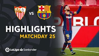 Highlights Sevilla FC vs FC Barcelona 02 [upl. by Urbano]