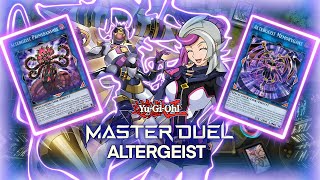 NEW ALTERGEIST SUPPORT REPLAYS amp DECKLIST  YUGIOH MASTER DUEL [upl. by Runck]