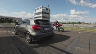 Mercedes A45 AMG vs MV Agusta F3 800 [upl. by Ev639]