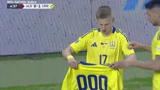 Albania vs Ukraine 12 Oleksandr Zinchenko amp Roman Yaremchuk score in win for Ukraine Match recap [upl. by Saloma343]