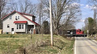 Cincinnati Eastern Railroad Chase amp Over Size Load Heavy Equipment In Sardinia Ohio Giant Trailer [upl. by Sajet]