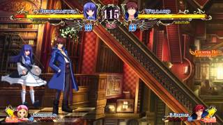 Ougon Musou Kyoku † CROSS  Bernkastel and Lambdadelta VS Willard and Black Battler [upl. by Rog675]