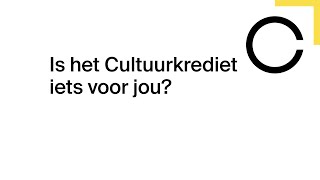 Is het Cultuurkrediet iets voor jou [upl. by Nnylrefinnej]