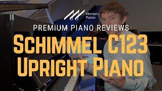 🎹﻿Schimmel C123 Upright Piano Review amp Demo ﻿🎹 [upl. by Anaehs182]