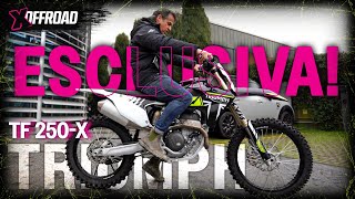 Triumph TF 250X scopriamo la prima cross inglese con Roberto Ungaro [upl. by Atsed]