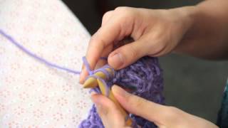 How to Make a Knitted Scarf Using Only the Knit Stick  Knitting Tips amp Techniques [upl. by Cosma]