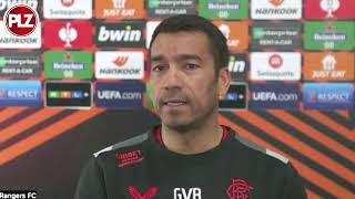 Giovanni van Bronckhorst on Rangers Strategy to Beat RB Leipzig [upl. by Ahseinet]