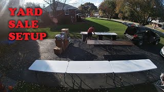 Yard Sale Prep and Setup Video [upl. by Sabella603]